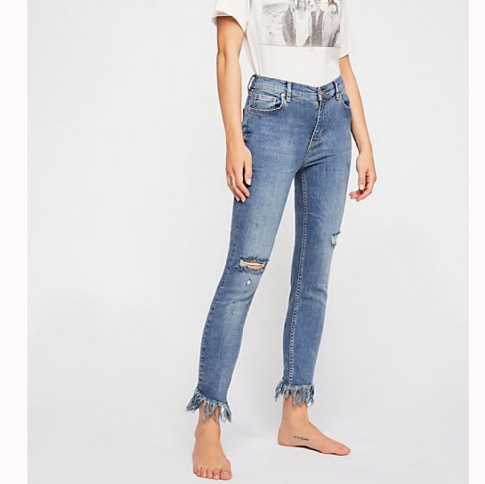 COPY - Free People Frayed Skinny Jeans